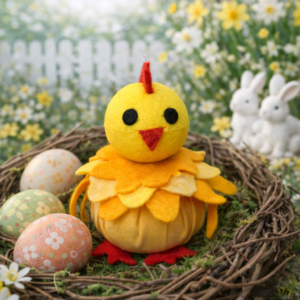 Kézműves húsvéti csibe dekoráció - Kép 3