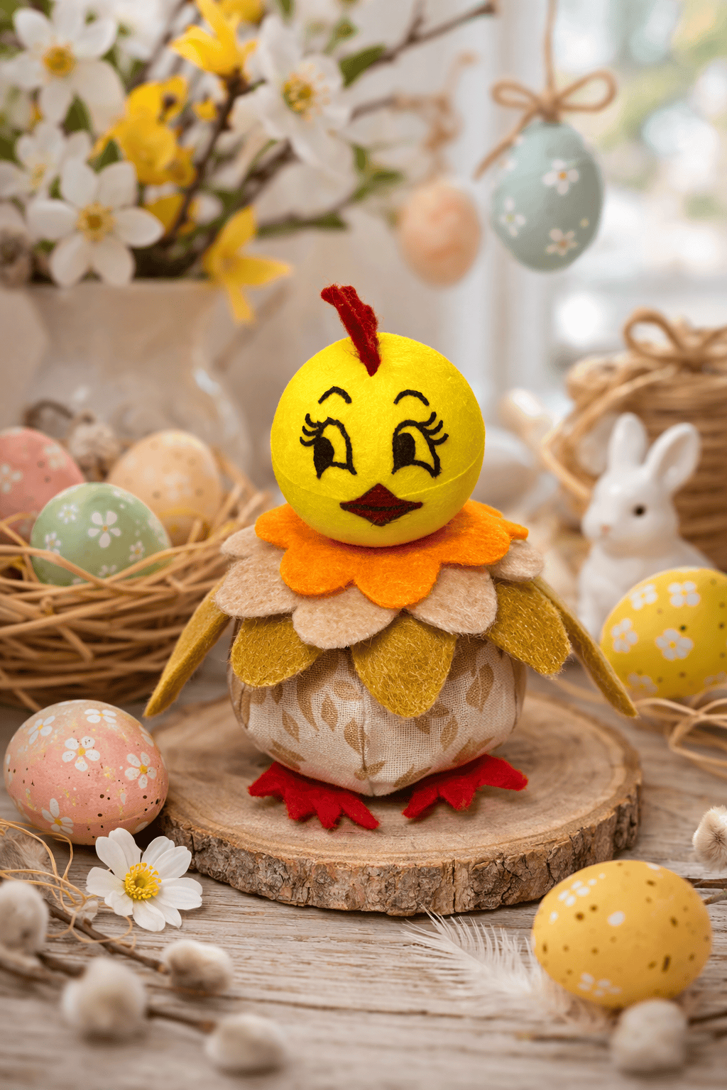 Kézműves húsvéti csibe dekoráció - Kép 6