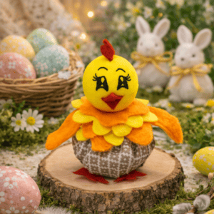 Kézműves húsvéti csibe dekoráció - Kép 8