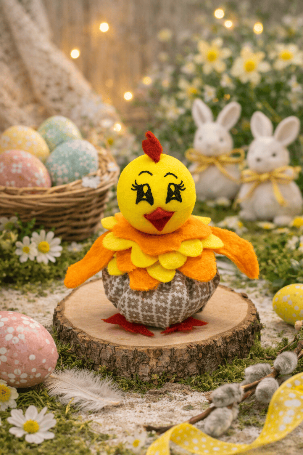 Kézműves húsvéti csibe dekoráció - Kép 8