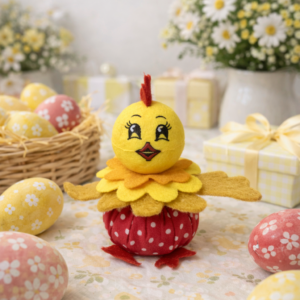 Kézműves húsvéti csibe dekoráció - Kép 2