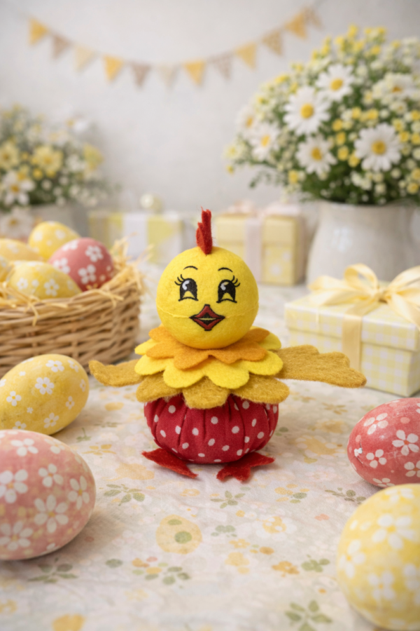 Kézműves húsvéti csibe dekoráció