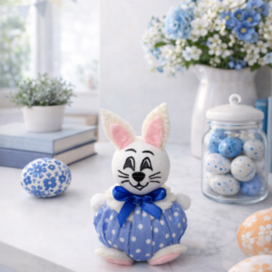 Kézműves húsvéti nyuszi dekoráció - Kép 3