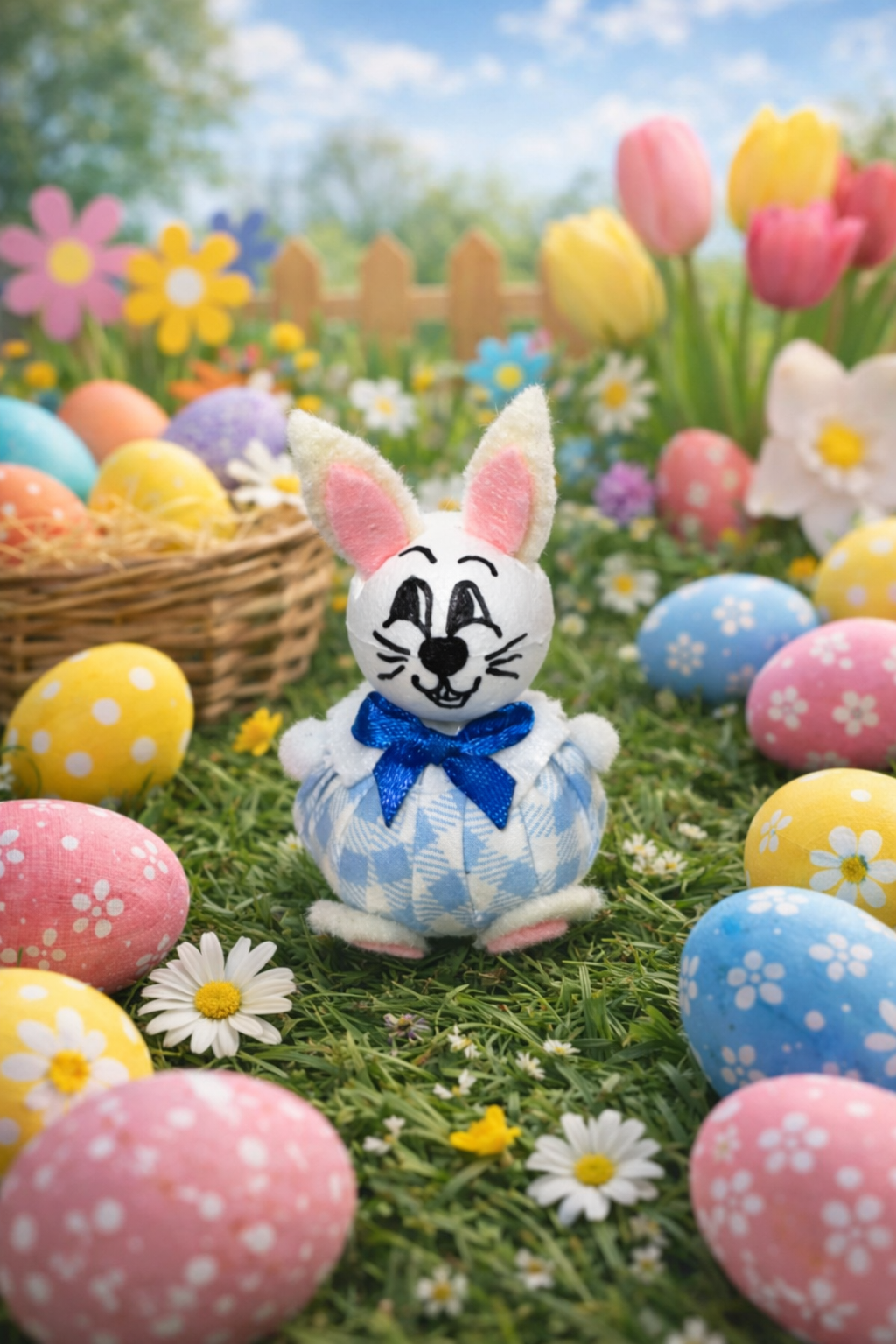 Kézműves húsvéti nyuszi dekoráció - Kép 6