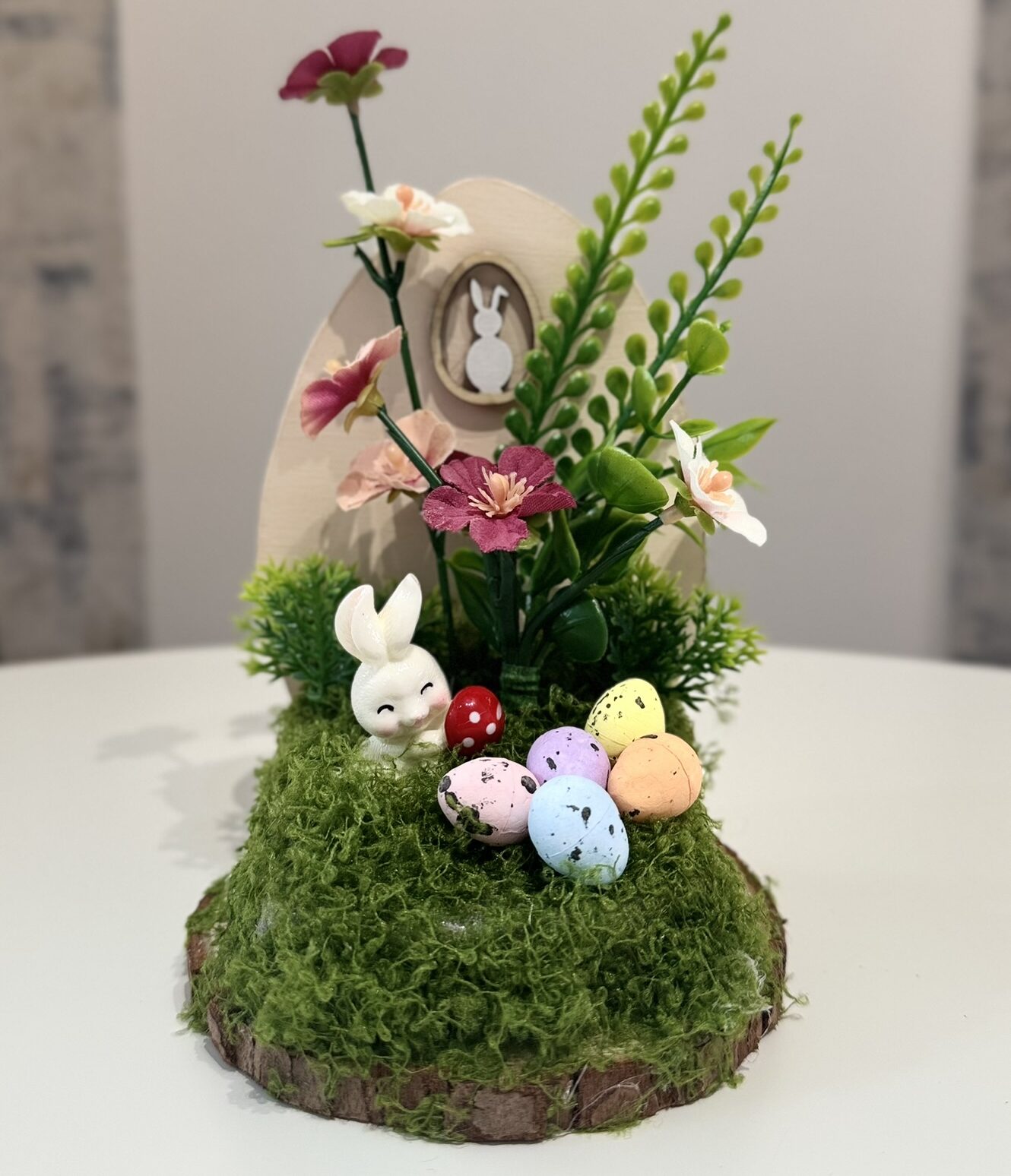 Húsvéti asztali dísz fa alapon – 3 féle tavaszi változatban - Kép 1