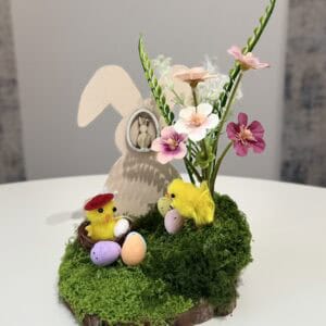 Húsvéti asztali dísz fa alapon – 3 féle tavaszi változatban - Kép 2