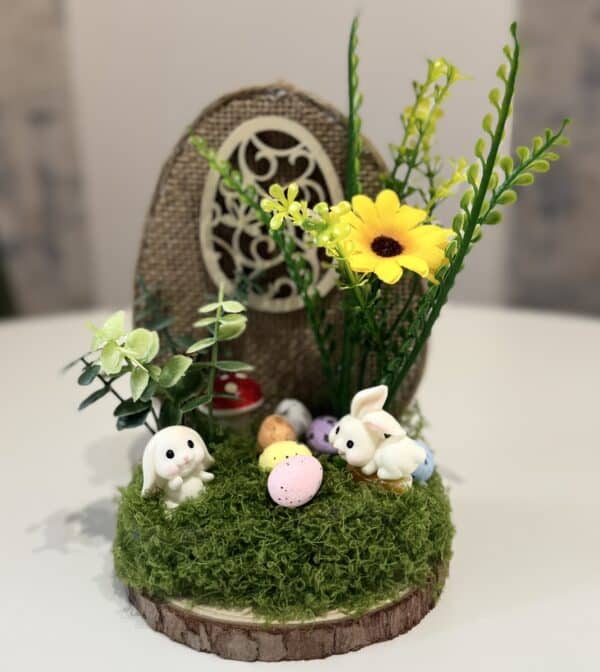 Húsvéti asztali dísz fa alapon – 3 féle tavaszi változatban