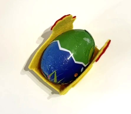 Filc csibe húsvéti tojástartó