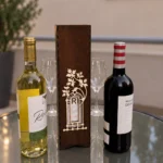 Fa bortartó díszdoboz 750 ml-es borosüveghez